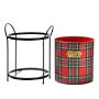 MacKenzie-Childs Tartan Kindling Holder