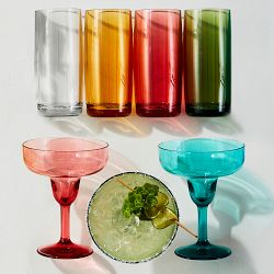 DuraClear&#174; Tritan Outdoor Multicolored Highball Glasses, Set of 6
