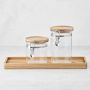 Hold Everything Stacking Canisters With Clamp and Tray Set
