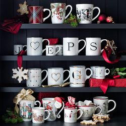 Woodland Berry Pinecone Mugs, Set of 4