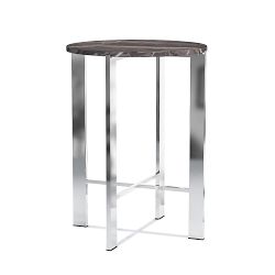 Mercer Side Table, Grey Marble (19&quot;)