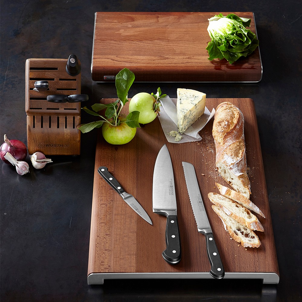 W&#252;sthof Thermo Beechwood Cutting Board with Metal Frame