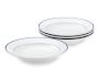 Apilco Tradition Blue-Banded Soup Plates, Set of 4