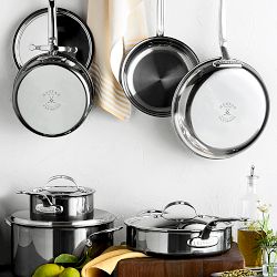 Hestan NanoBond&#174; Titanium Stainless-Steel Covered Skillet Fry Pan