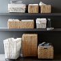 Nantucket Woven Seagrass Rectangular Bin on Wheels