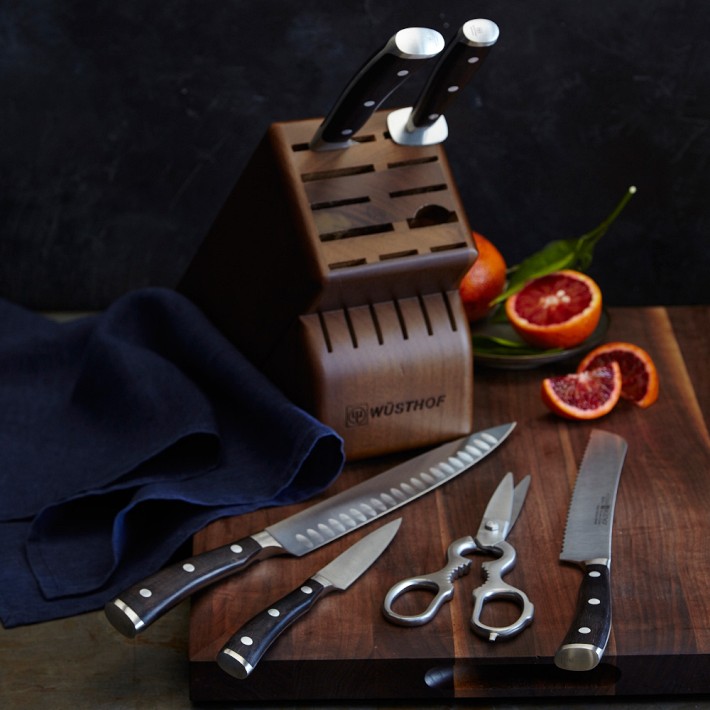 W&#252;sthof Ikon Blackwood Knife Block, Set of 7
