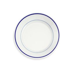 Apilco Tradition Blue-Banded Bread &amp; Butter Plates, Set of 4