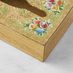 Florentine Wood Tissue Box Holder