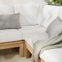 Larnaca Outdoor Natural Teak Customizable Sectional (62&quot;-90&quot;)