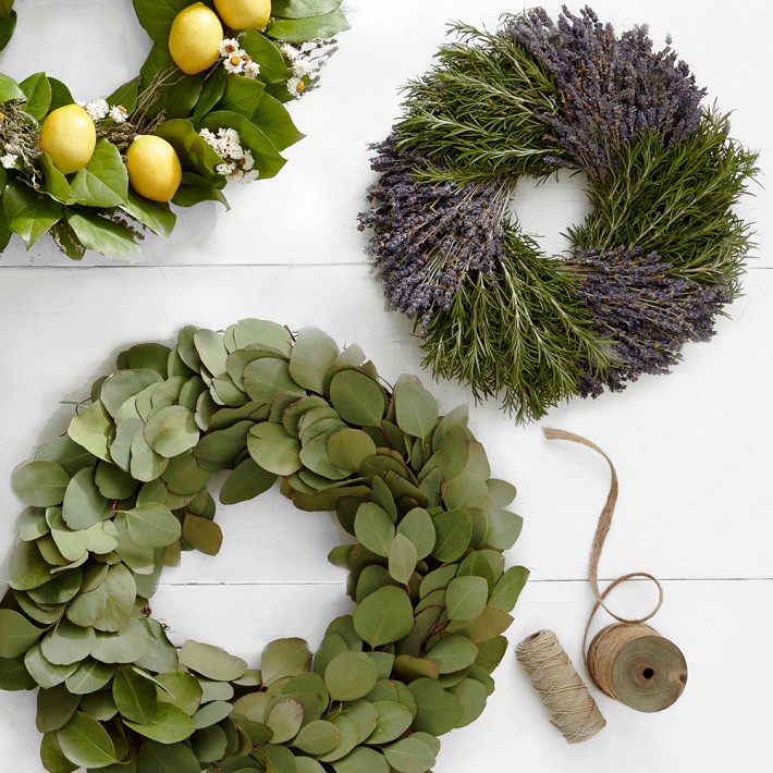 Rosemary & Lavender Live Wreath, 14"