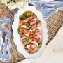 AERIN x Williams Sonoma Garden Bouquet Blue Scalloped Platter
