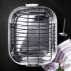 All-Clad Stainless-Steel Roasting Pan with Rack