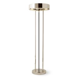 Upton LED Floor Lamp, Polished Nickel