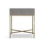 Faux Shagreen Side Table, Grey (20&quot;)
