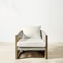 Pasadena Outdoor Teak and Rope Club Chair