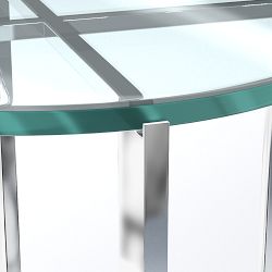 Mercer Side Table, Glass (19&quot;)
