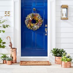 Copper Round Ribbed Planter