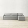 Ghent Slope Arm Slipcovered 2-Piece L-Shape Sofa with Chaise (109&quot;)