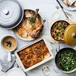 Le Creuset Heritage Stoneware Rectangular Covered Casserole, 4-Qt.
