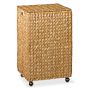 Nantucket Woven Seagrass Hamper on Wheels