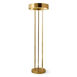 Upton LED Floor Lamp, Antique Brass