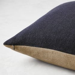 Reversible Double Face Solid Cashmere Pillow Cover