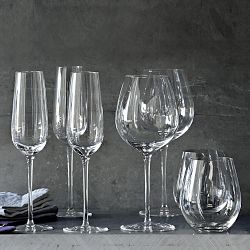 Williams Sonoma Reserve Stemless Red Wine Glasses, Buy 6-Get 8 Set