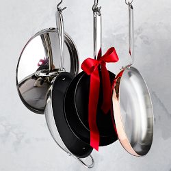 Williams Sonoma Signature Thermo-Clad&#8482; Stainless-Steel Nonstick Covered Fry Pan