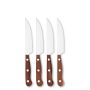 W&#252;sthof Steak Knives with Plum Wood Handles, Set of 4
