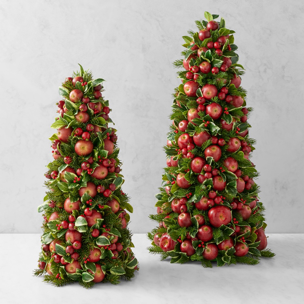 Faux Apple Topiary, 24&quot;-30&quot;