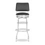 OPEN BOX: Cushion-Back Diner Stool, 30&quot;, Black