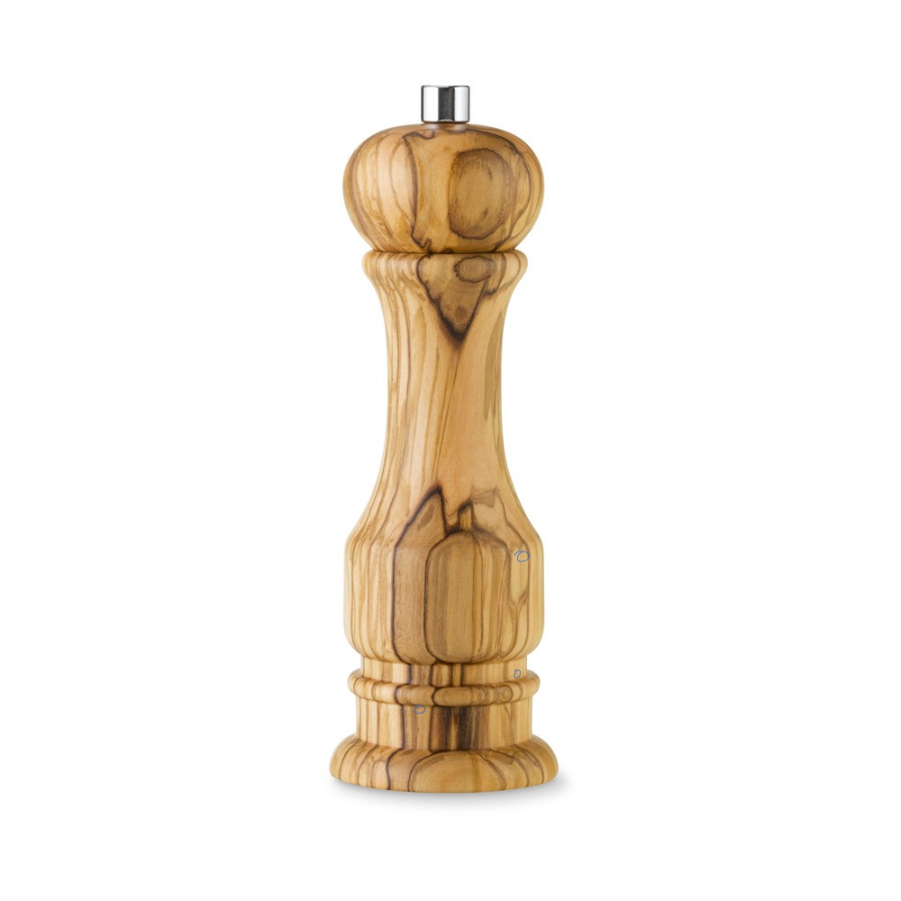 Traditional Olivewood Pepper Mill, 7"