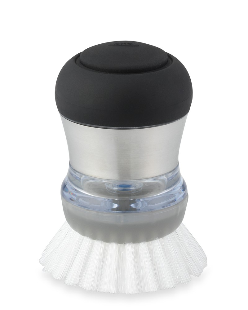OXO Stainless-Steel Soap Dispensing Palm Brush