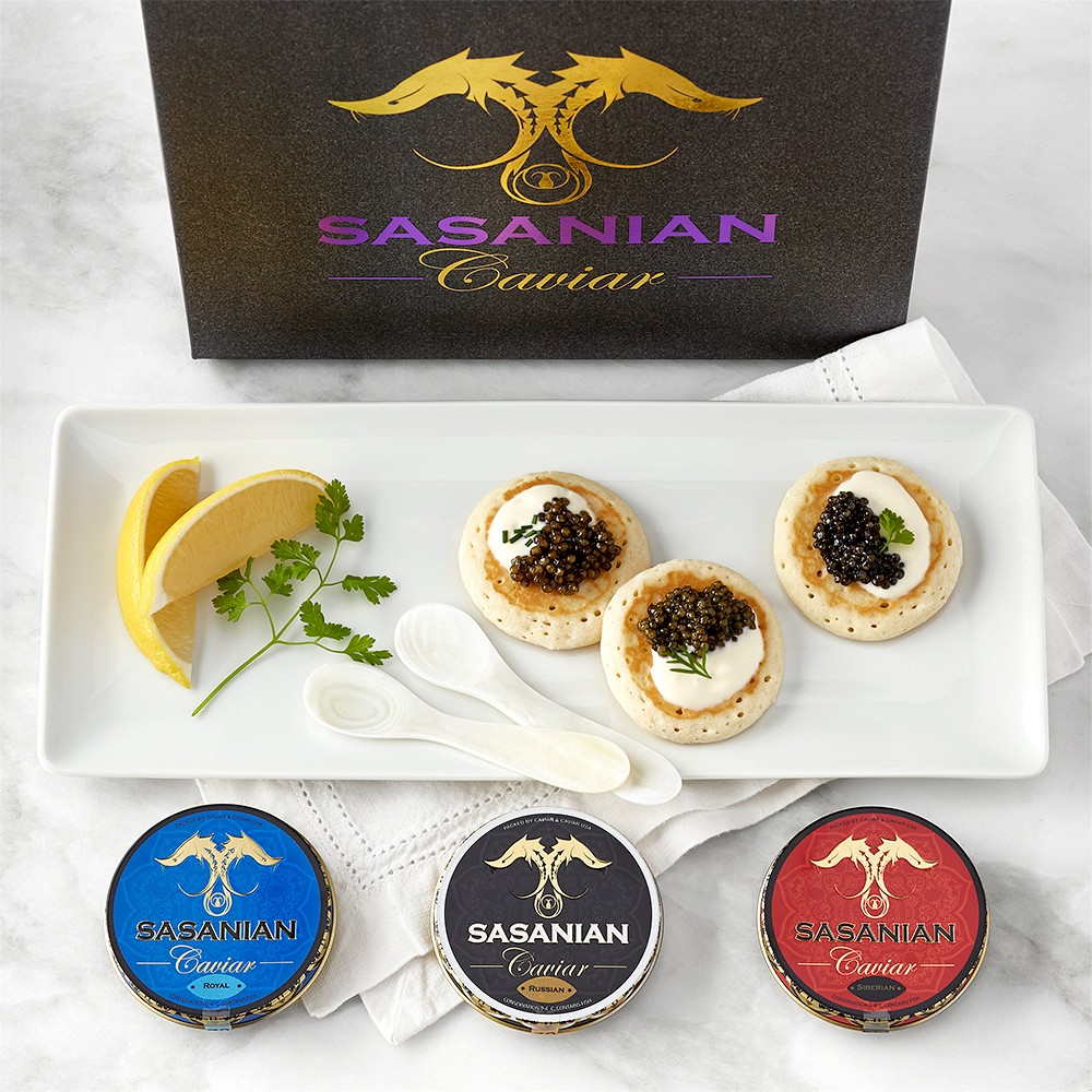 Sasanian Caviar Trio Gift Set