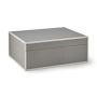 Faux Shagreen Box, Grey, Large