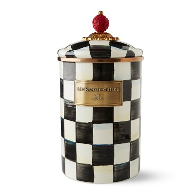Mackenzie-Childs Courtly Check Canister, Large