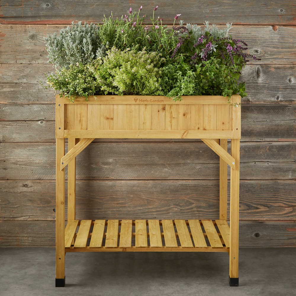 VegTrug Herb Garden Raised Bed, Natural