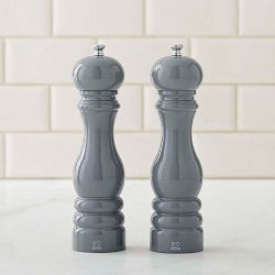 Peugeot Salt & Pepper Mill, Set of 2, Grey Lacquered