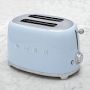 SMEG 2 Slice Toaster, Pastel Blue