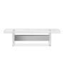 Soho Cocktail Table, Acrylic, Polished Nickel, Small