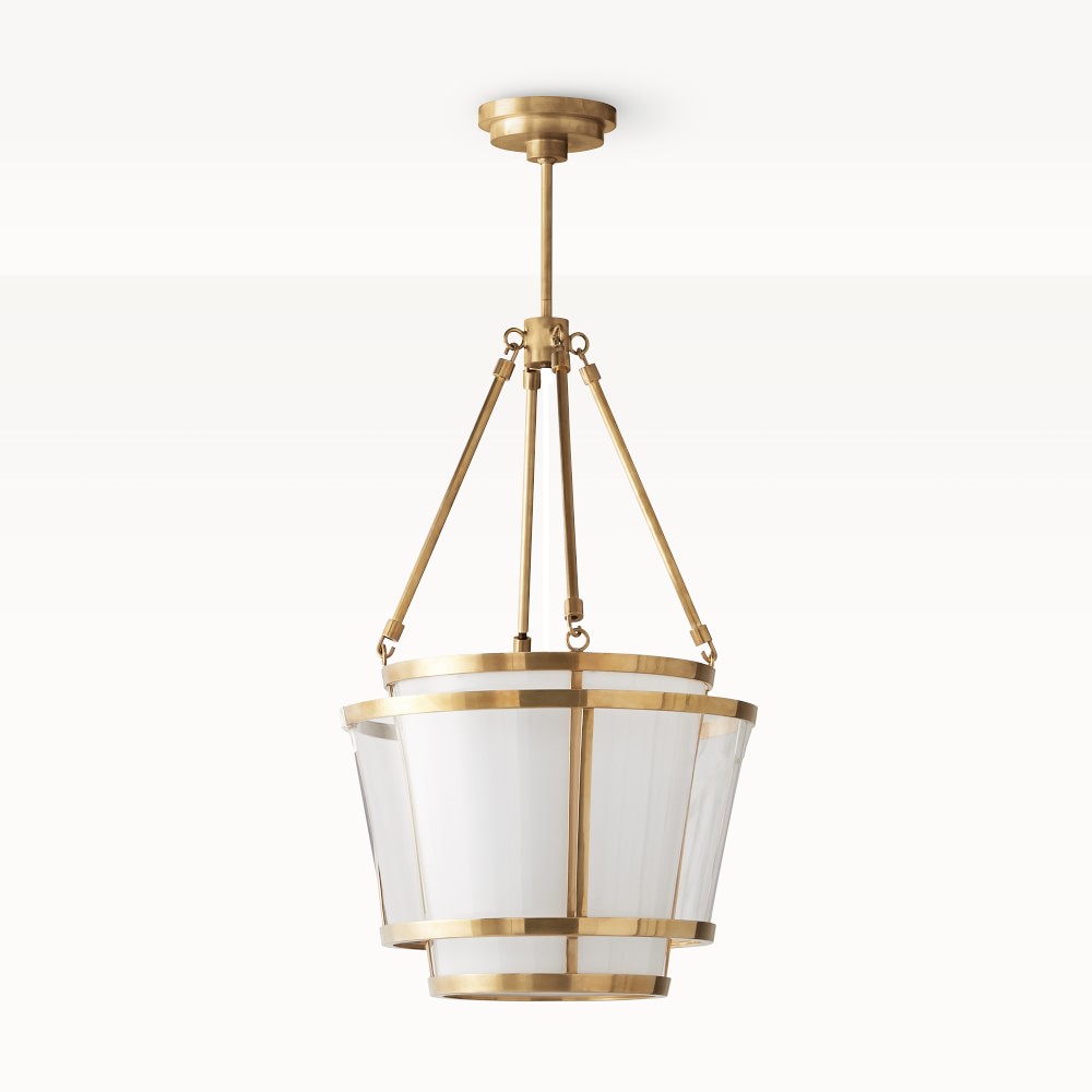 Tarida Indoor/Outdoor Pendant, Antique Brass