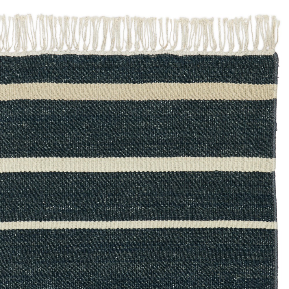 Malin Flatweave Rug Swatch, 18" X 18", Navy