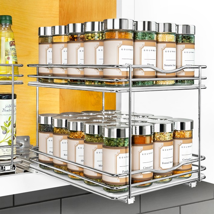 Lynk Roll-Out Double Spice Rack, 8"