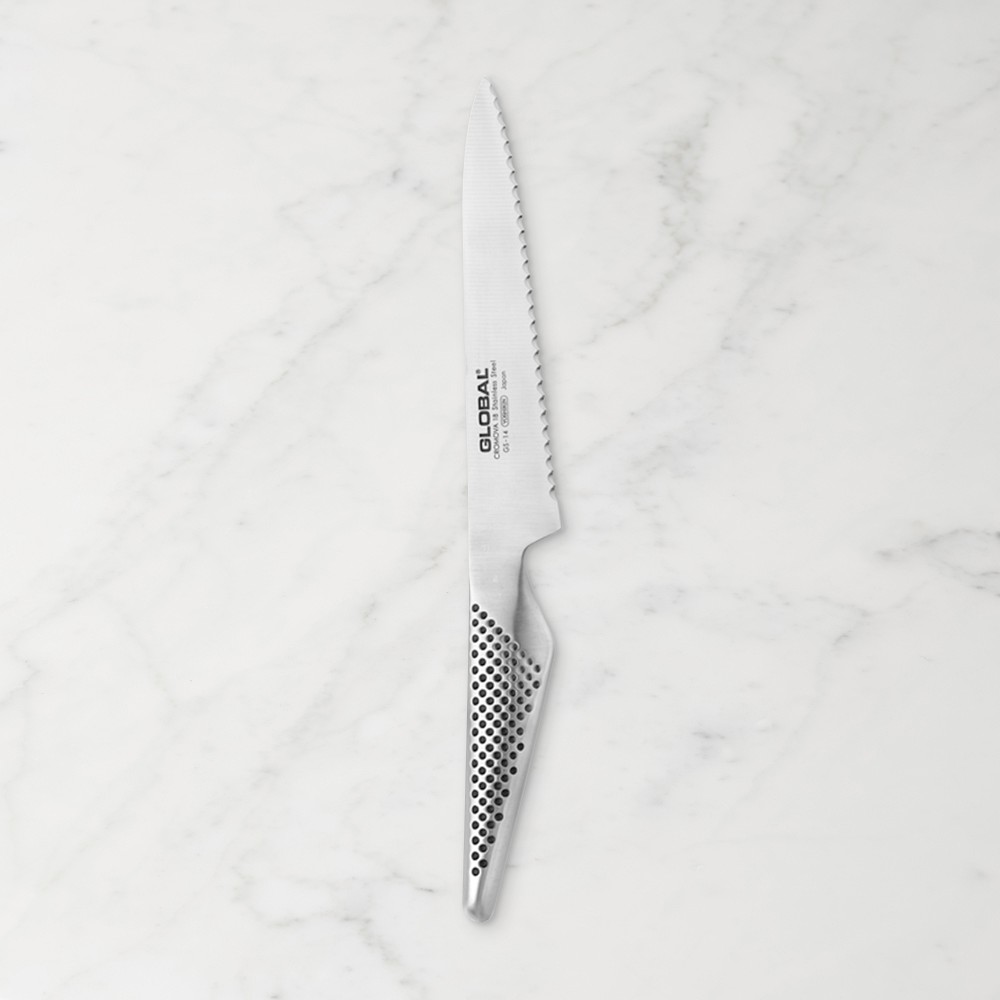 Global Classic Serrated Utility Knife, 6"