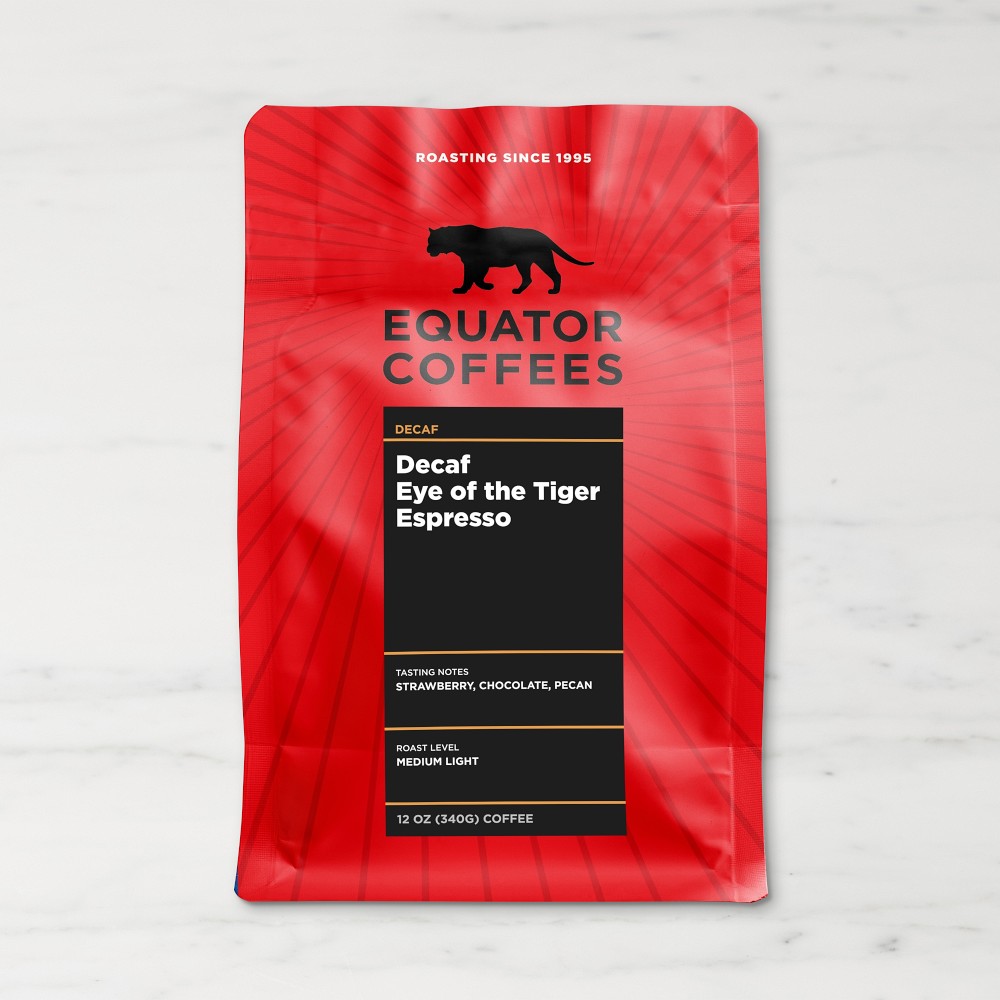 Equator Coffee Decaf Eye Of The Tiger Espresso Blend Coffee Beans