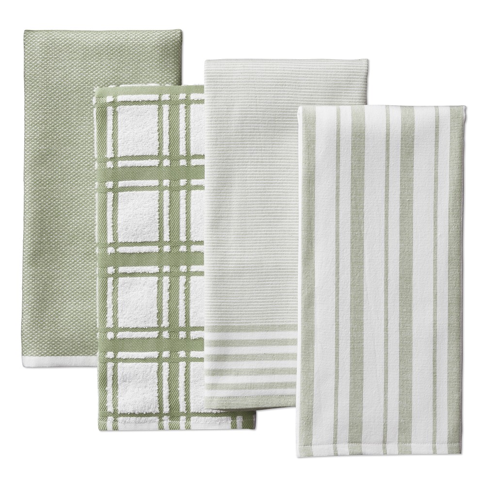 Williams Sonoma Multi-Pack Absorbent Towels, Set of 4, Sage Green