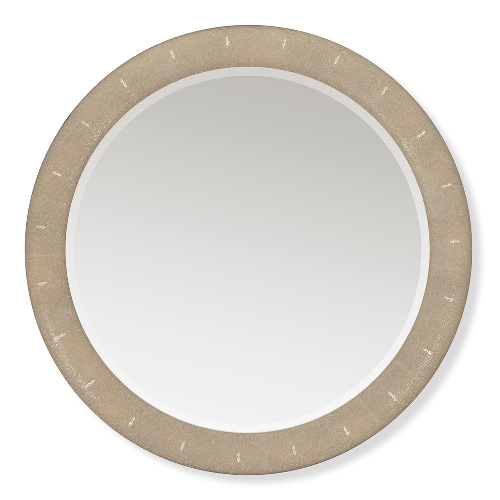 Shagreen Round Wall Mirror