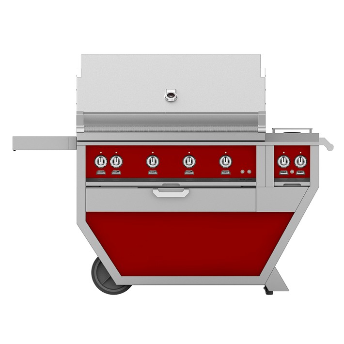 Hestan 42" Grill with Double Burners, 3 Trellis Burners, 1 Sear Burner & 1 Rotisserie, Matador