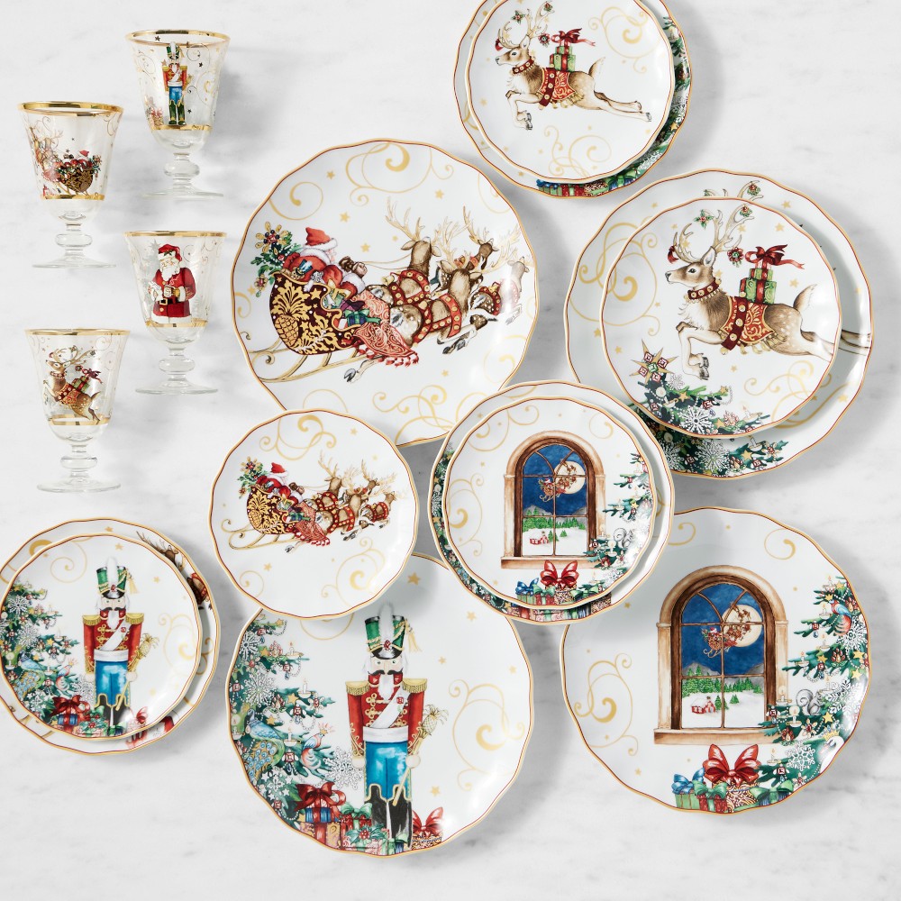 'Twas the Night Before Christmas 16-Piece Set with Goblets