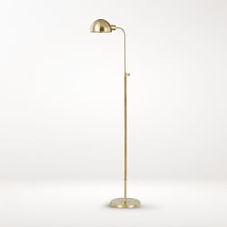 Barlowe Floor Lamp, Aged Brass